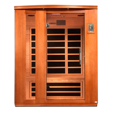 Golden Designs Dynamic "Lugano" 3-Person Low EMF FAR Infrared Sauna | DYN-6336-02