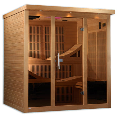 Golden Designs Monaco 6-Person PureTech™ Near Zero EMF Far Infrared Sauna | GDI-6996-01 Elite