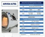 Airvida Ultra 30 1.3-2.0 ATA Hard Shell Hyperbaric Chamber