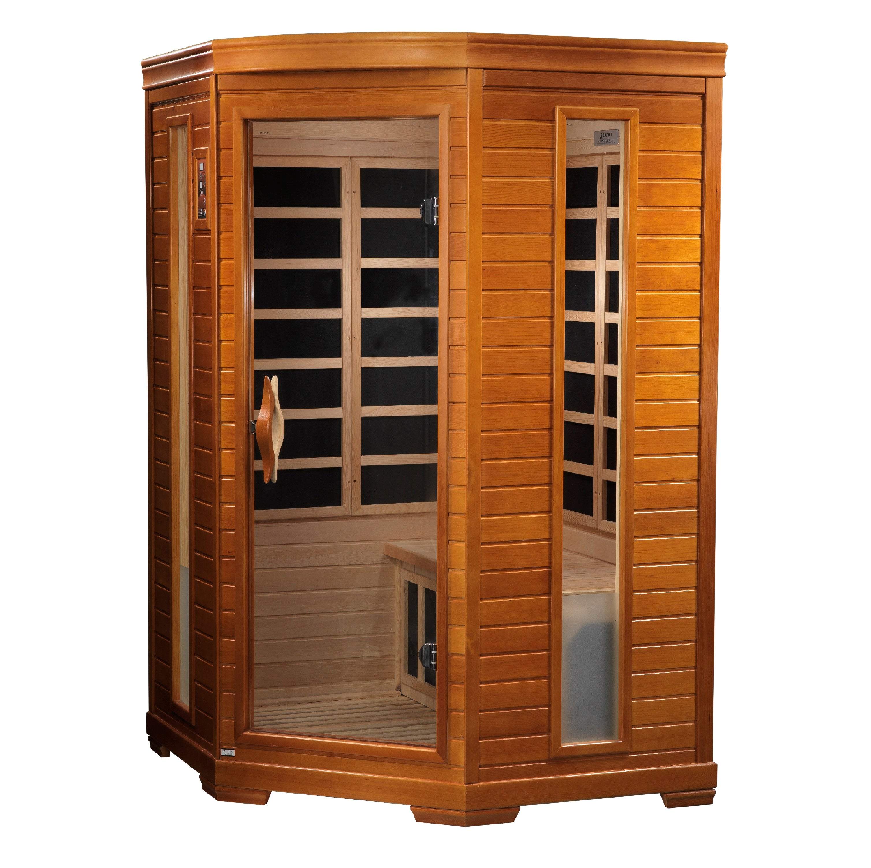 Golden Designs Dynamic "Heming" 2-Person Low EMF FAR Infrared Sauna | DYN-6225-02 (Corner Unit)