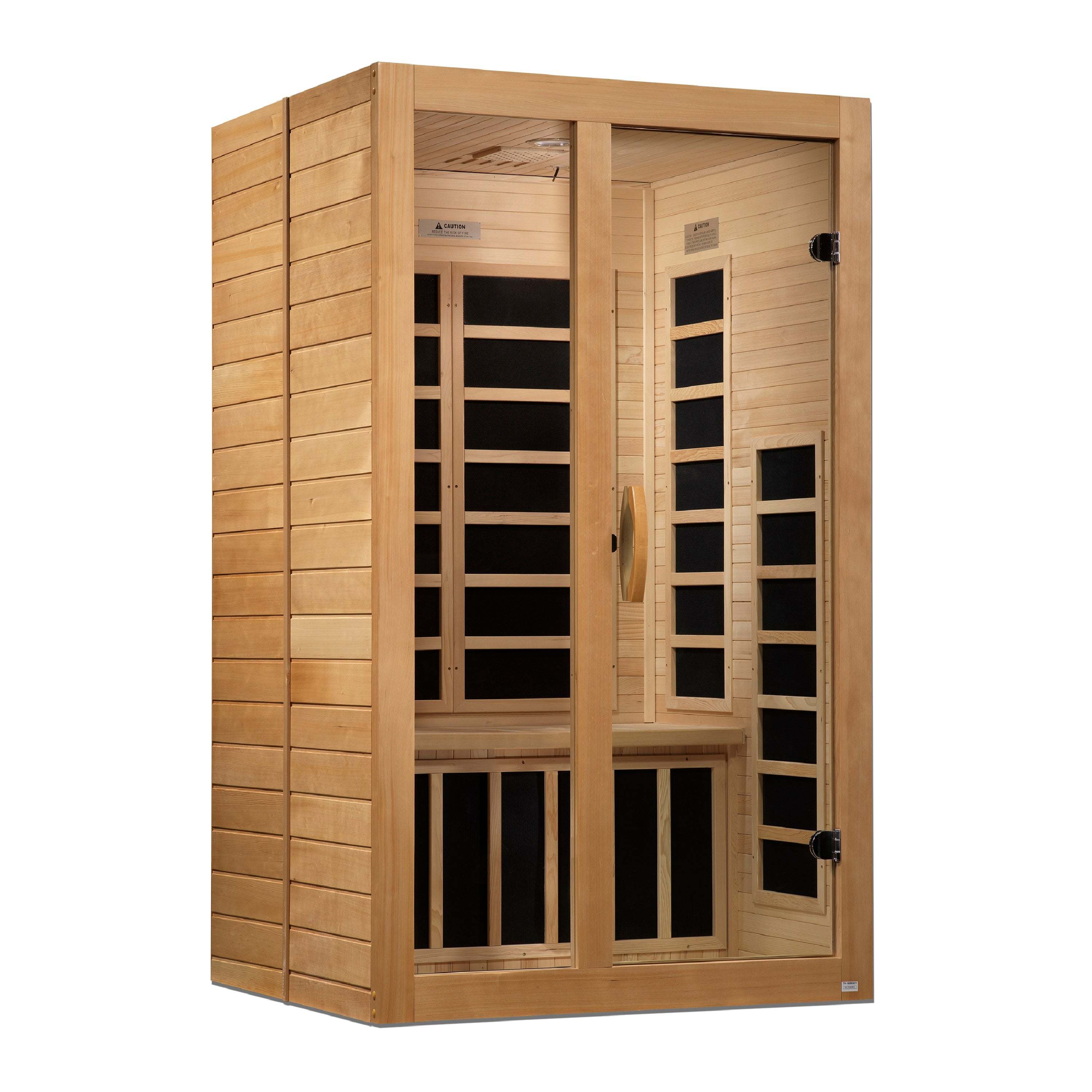 Golden Designs Dynamic "Santiago" 2-Person Low EMF Infrared Sauna | DYN-6209-01