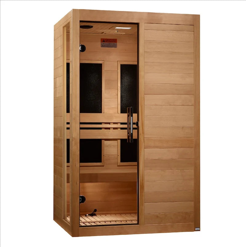 Golden Designs Dynamic Lucca 2 Person Low EMF FAR Infrared Sauna | DYN 6215-05