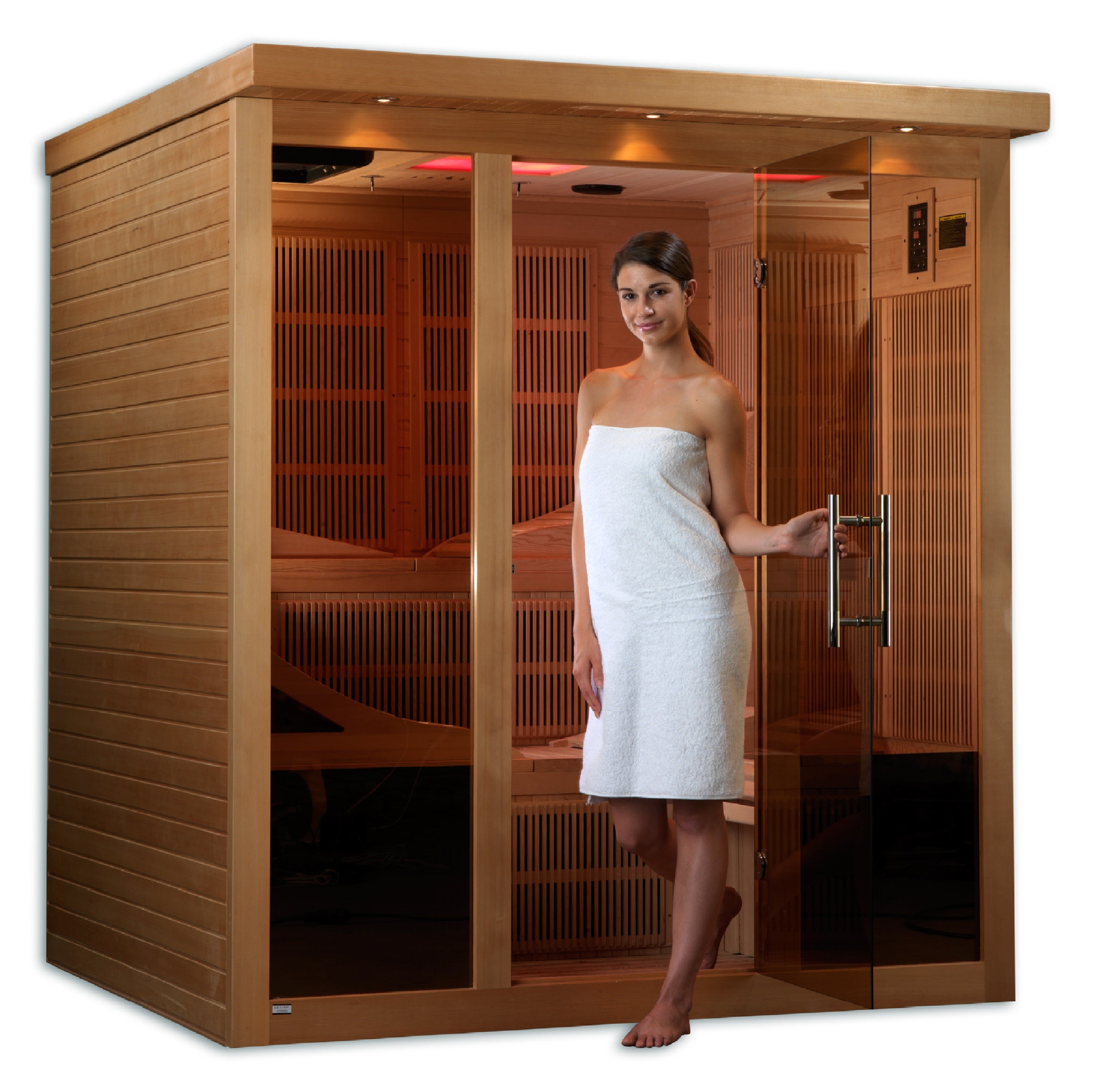 Golden Designs Monaco 6-Person PureTech™ Near Zero EMF Far Infrared Sauna | GDI-6996-01 Elite