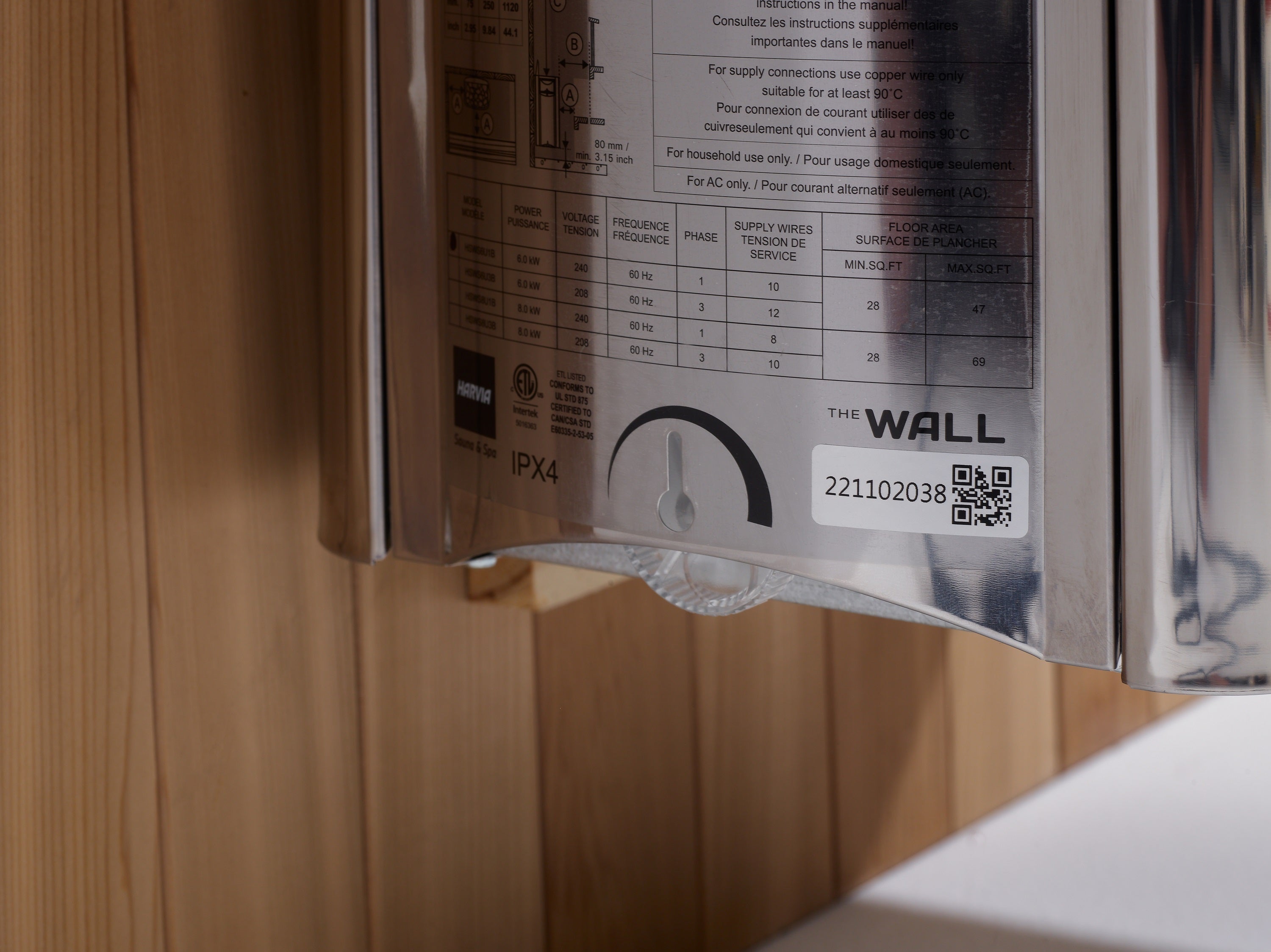 Golden Designs "Toledo" 6-Person Full Spectrum Indoor Hybrid Sauna with Harvia Stove