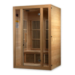 Golden Designs Maxxus "Seattle" Edition 2-Person Low EMF FAR Infrared Carbon Sauna with Canadian Hemlock | MX-J206-01