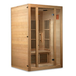 Golden Designs Maxxus "Seattle" Edition 2-Person Low EMF FAR Infrared Carbon Sauna with Canadian Hemlock | MX-J206-01