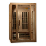 Golden Designs Maxxus "Seattle" Edition 2-Person Low EMF FAR Infrared Carbon Sauna with Canadian Hemlock | MX-J206-01