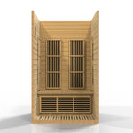 Golden Designs Maxxus "Seattle" Edition 2-Person Low EMF FAR Infrared Carbon Sauna with Canadian Hemlock | MX-J206-01