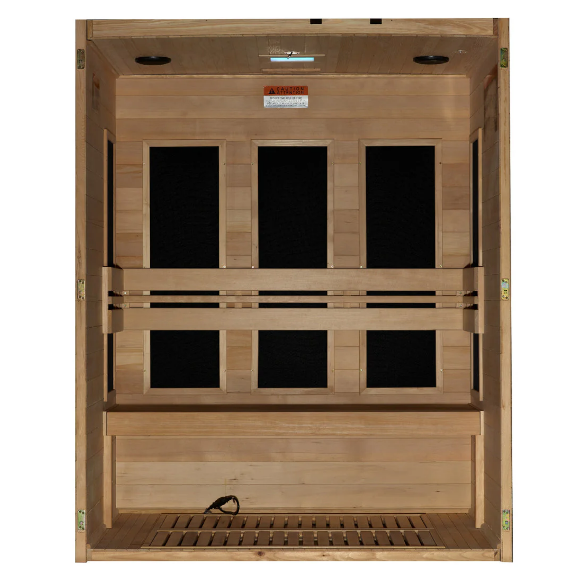 Golden Designs Dynamic "Toscana" 3-Person Low EMF FAR Infrared Sauna | DYN-6315-05