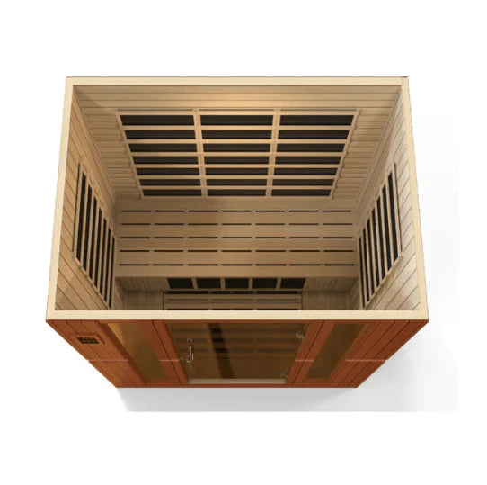 Golden Designs Dynamic "Bergamo" 4-Person Low EMF FAR Infrared Sauna | DYN-6440-01