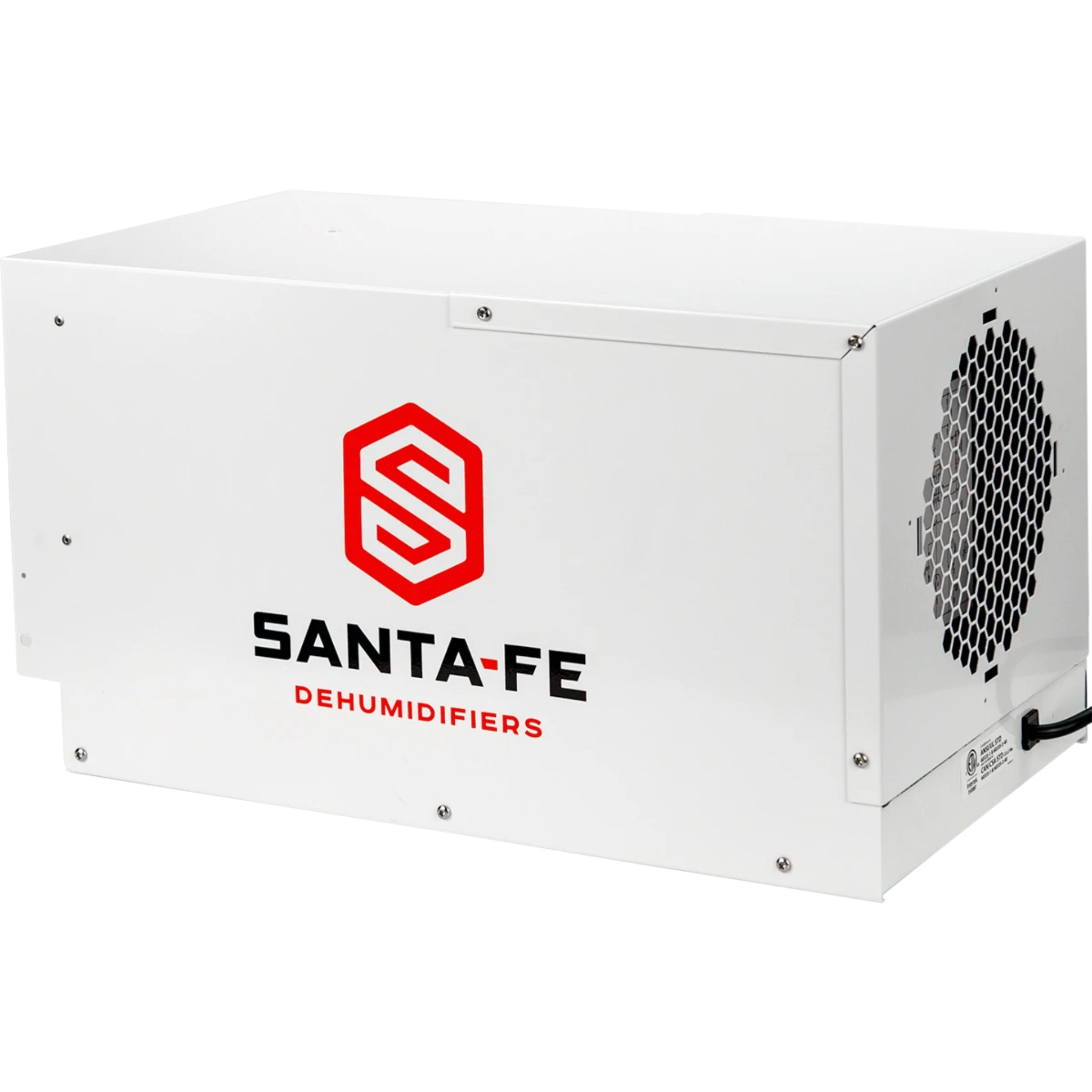 Santa Fe Compact70 – 70 Pint Compact Dehumidifier, Low Profile for Tight Spaces (4044110)