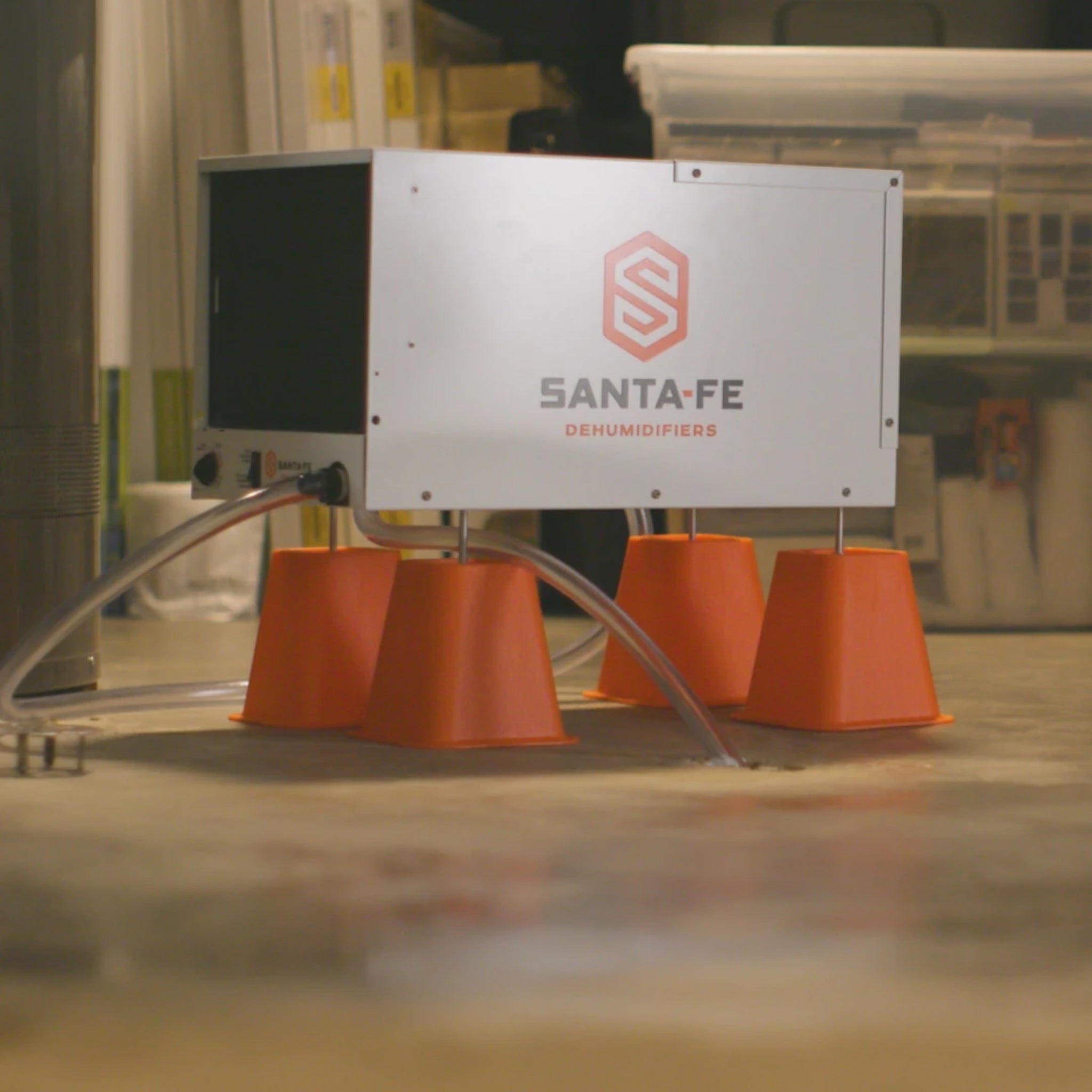 Santa Fe Compact70 – 70 Pint Compact Dehumidifier, Low Profile for Tight Spaces (4044110)