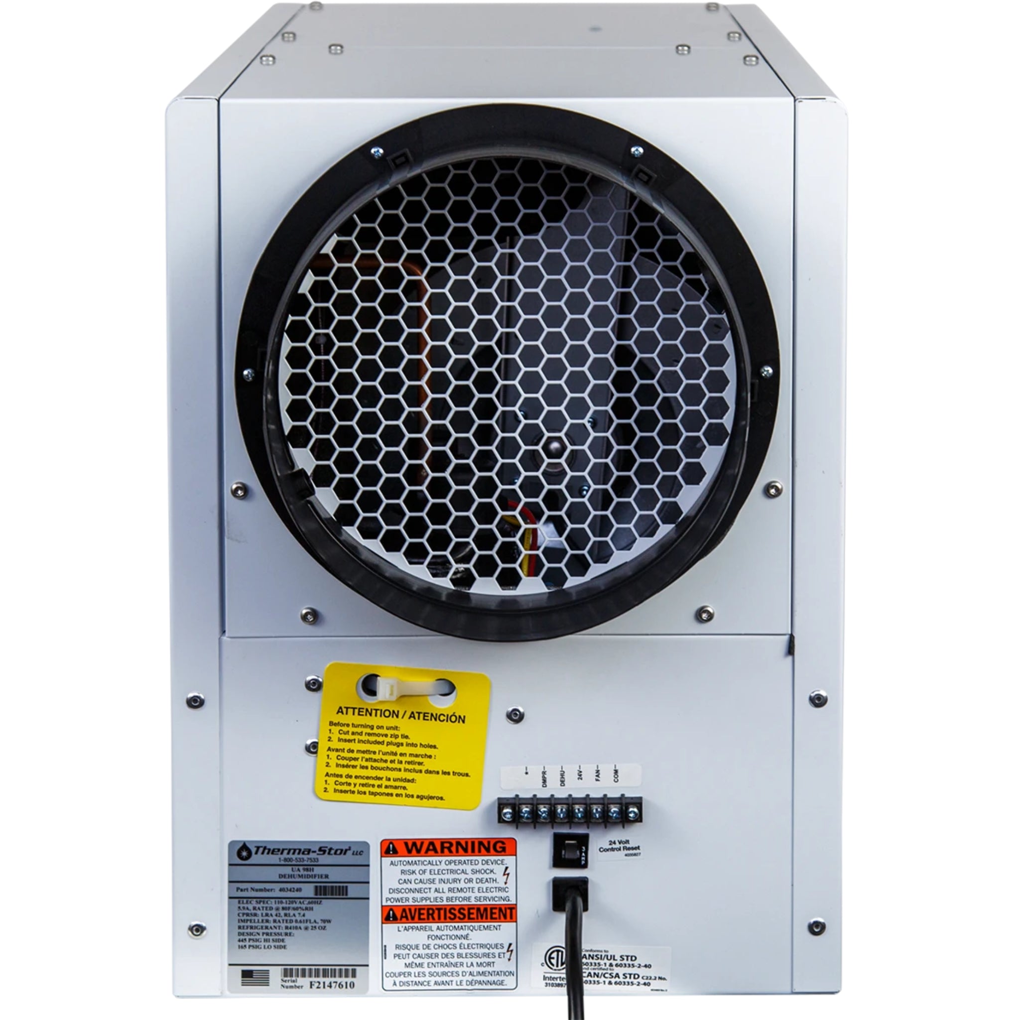 Santa Fe Ultra98  Whole House Dehumidifier, Ductable with HVAC Integration (4044300)