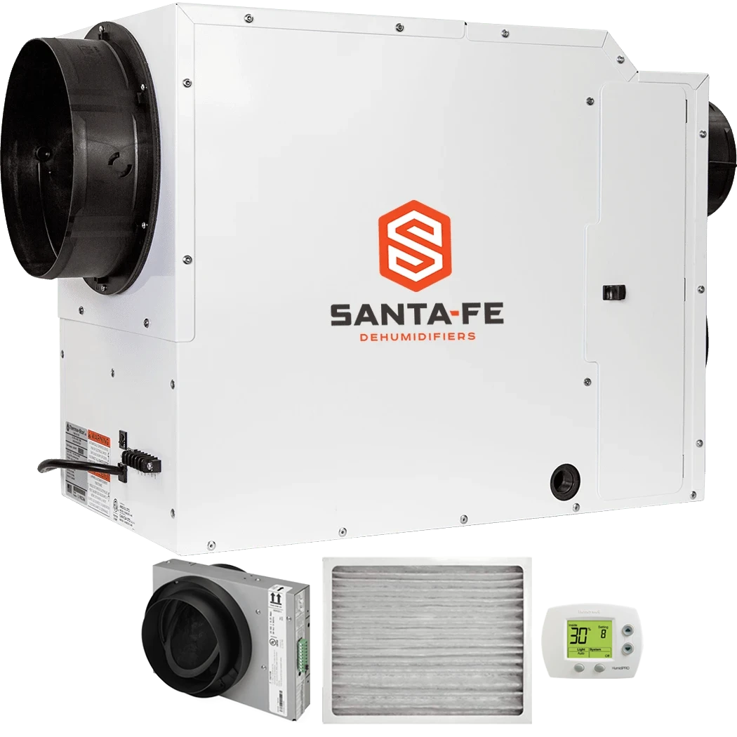Santa Fe Ultra120-120 Pint Whole-House Dehumidifier, Ductable with HVAC Integration (4044400)